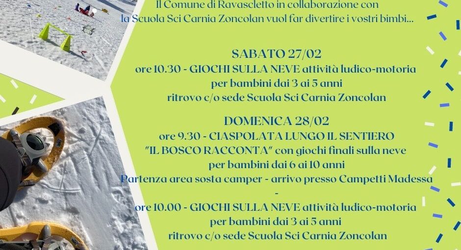 WEEKEND SULLA NEVE a RAVASCLETTO - 27 & 28 febbraio 2021